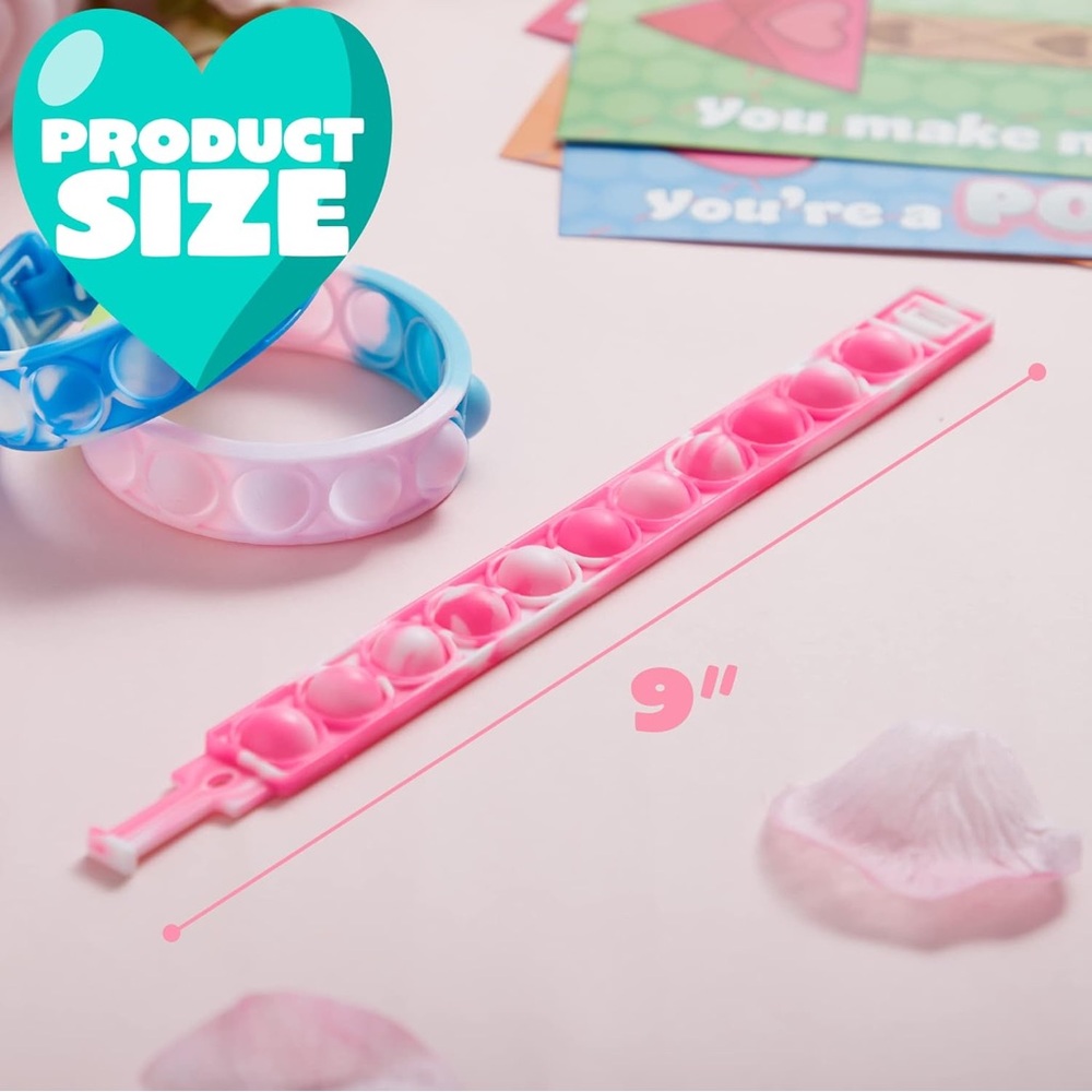 Pink and Blue Kids Pop Bracelet
